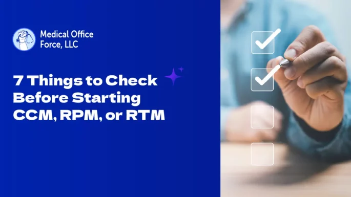 checklist before starting CCM, RPM, or RTM in your practice